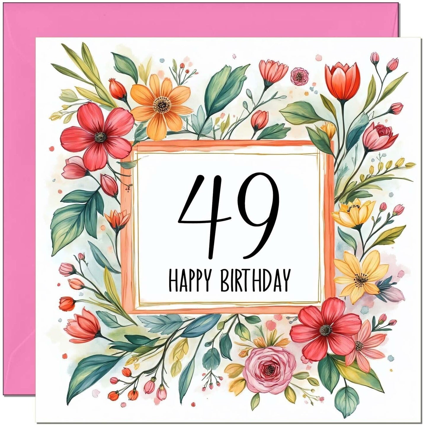 Birthday Card for Women - Any Age - Floral