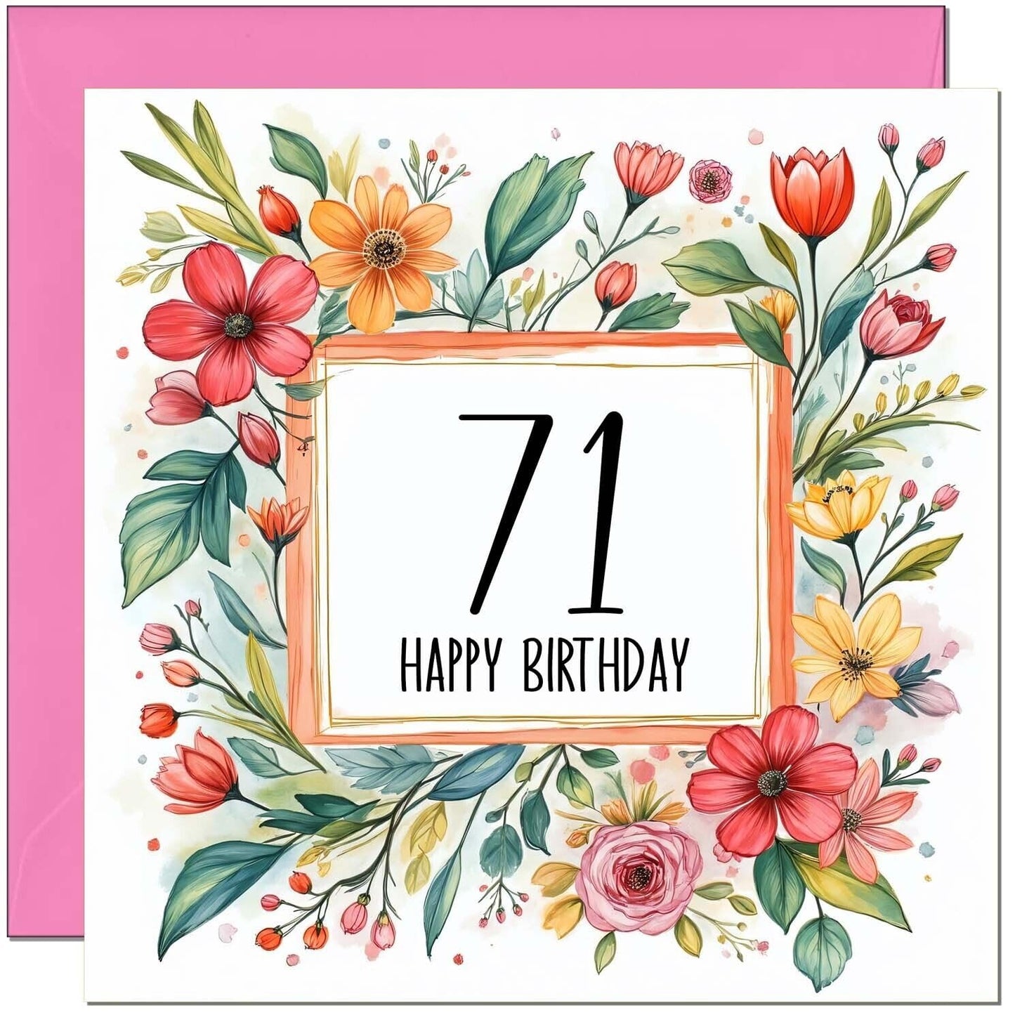 Birthday Card for Women - Any Age - Floral