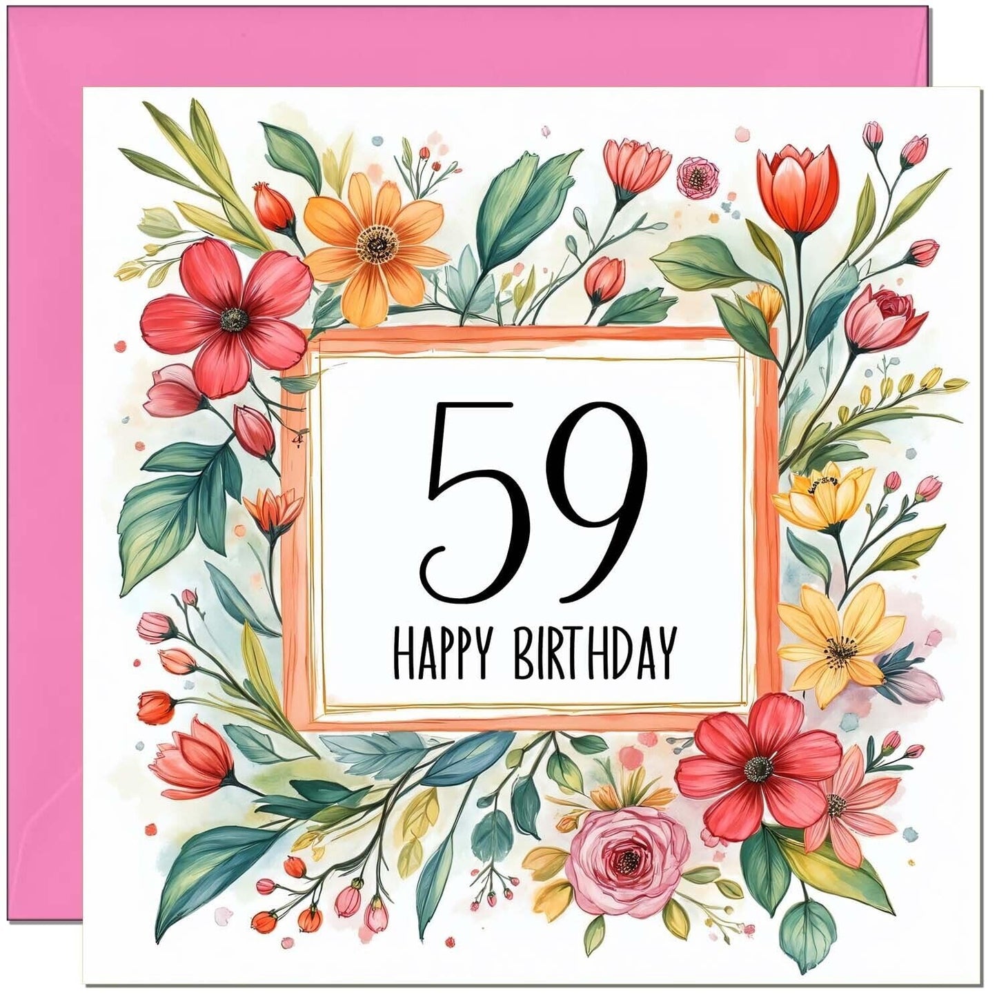 Birthday Card for Women - Any Age - Floral