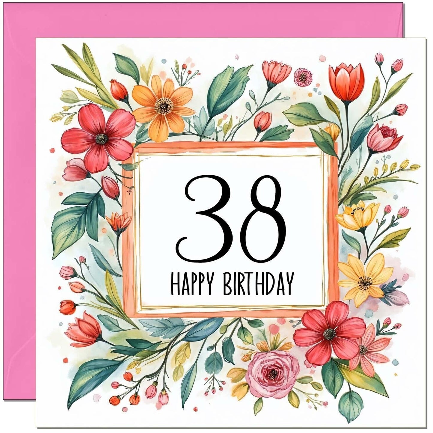 Birthday Card for Women - Any Age - Floral