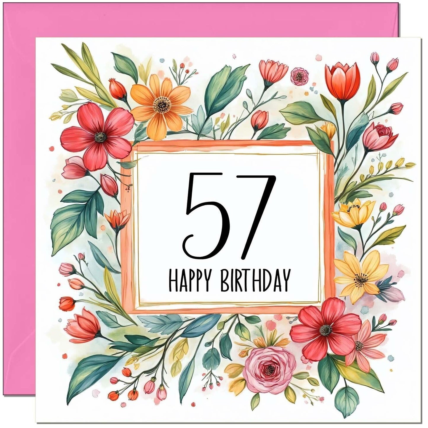 Birthday Card for Women - Any Age - Floral