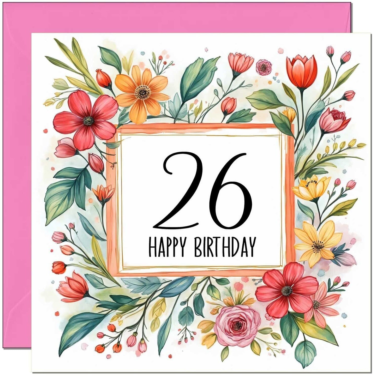 Birthday Card for Women - Any Age - Floral