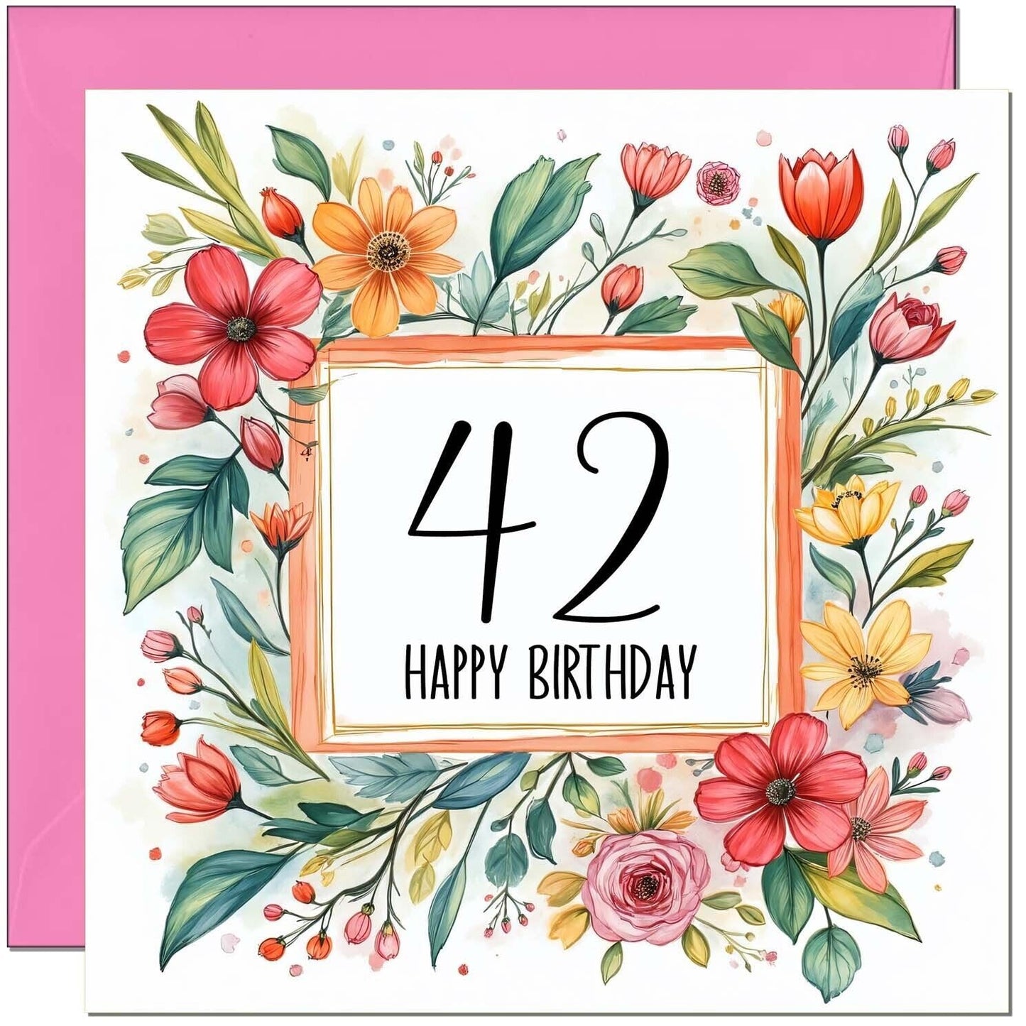 Birthday Card for Women - Any Age - Floral