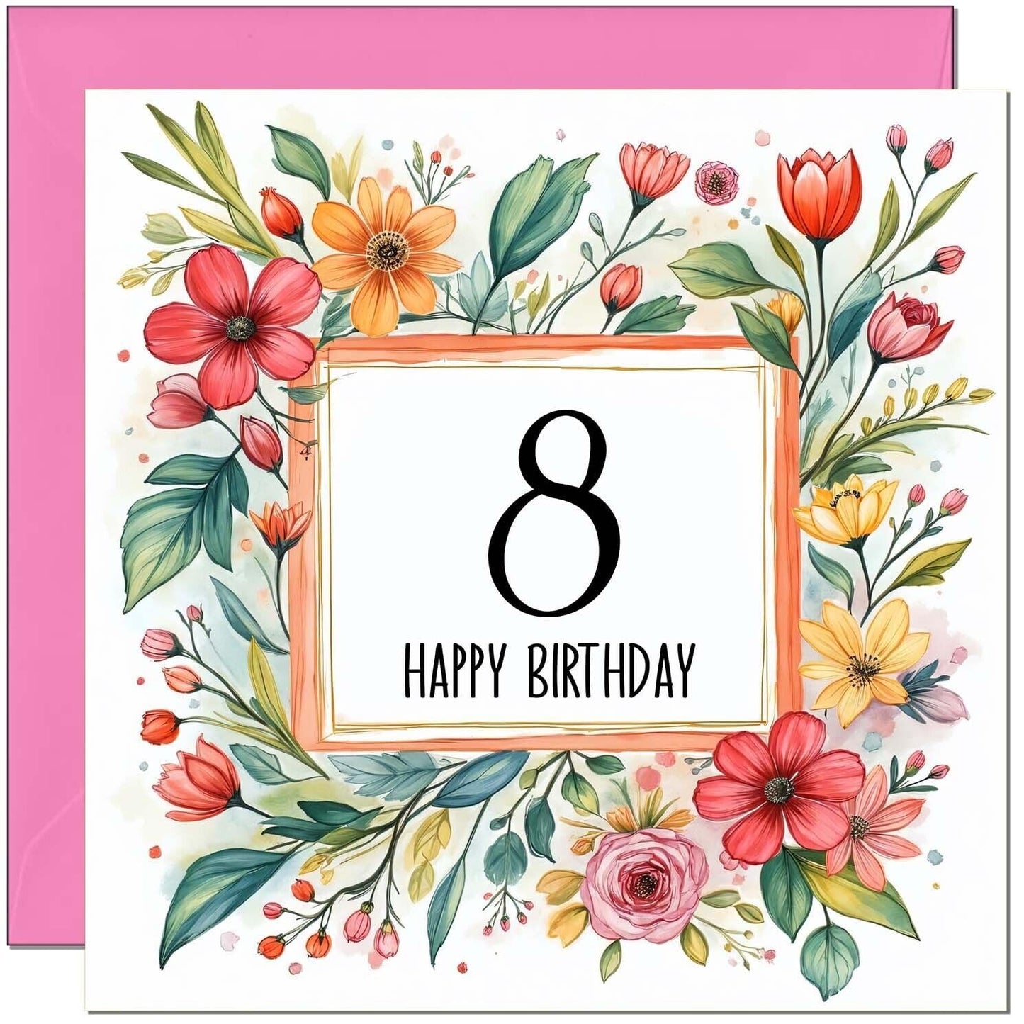 Birthday Card for Women - Any Age - Floral