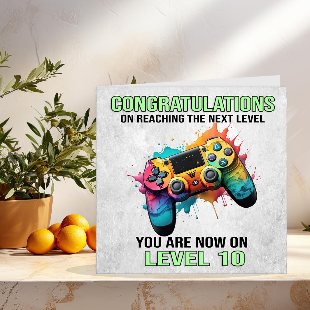 Gaming Birthday Card Gamer Happy Birthday Card Teenager Boys 145 x 145mm