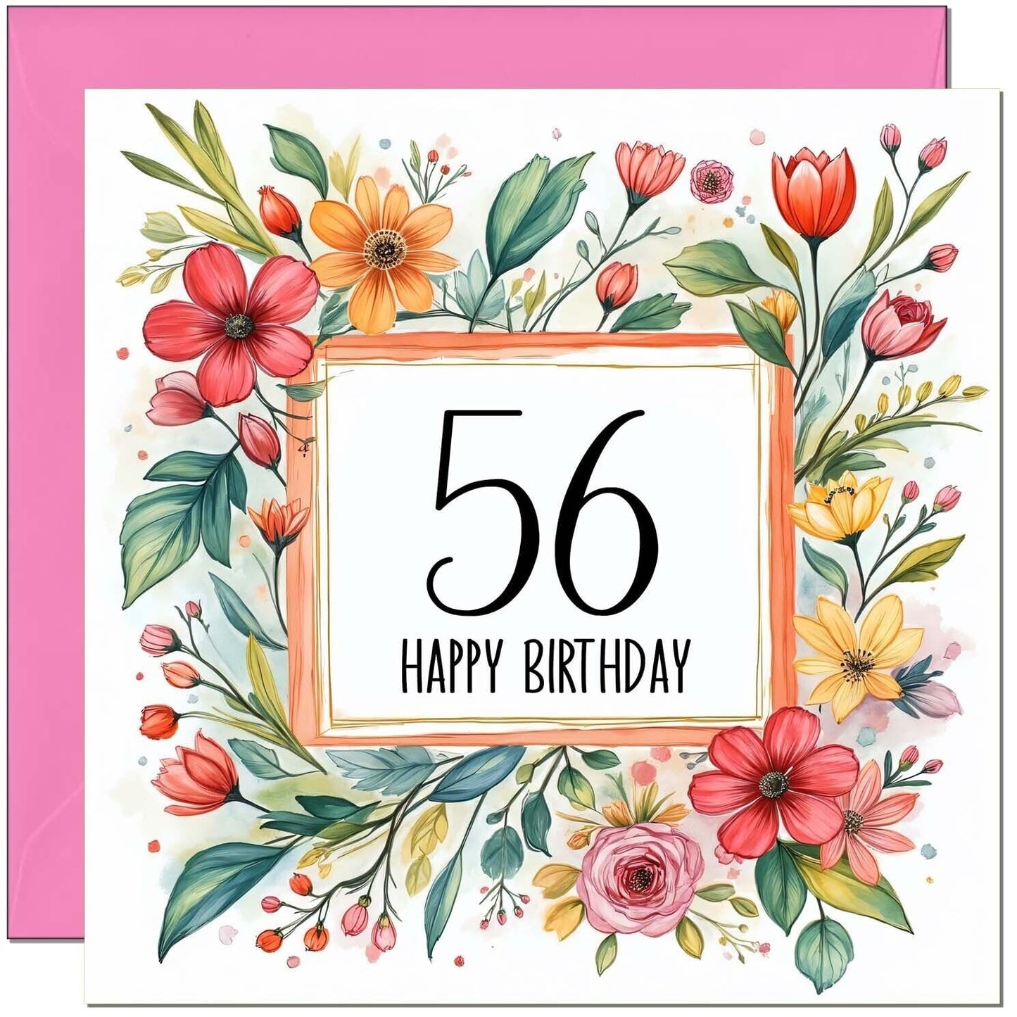 Birthday Card for Women - Any Age - Floral