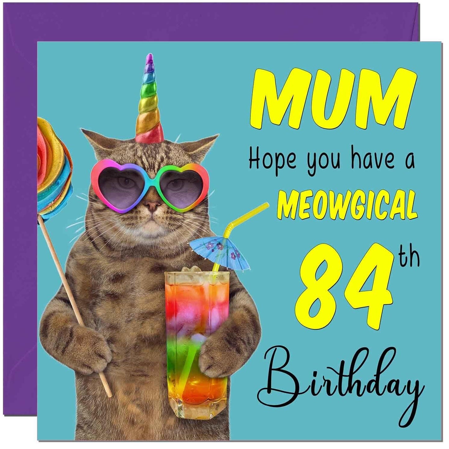 Mum Birthday Card - Meowgical Cat Funny Mom Mother