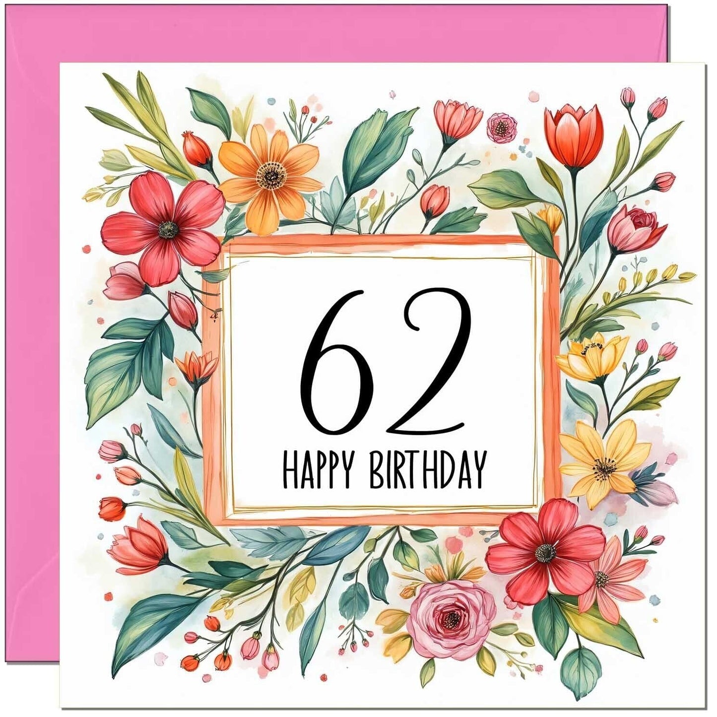 Birthday Card for Women - Any Age - Floral