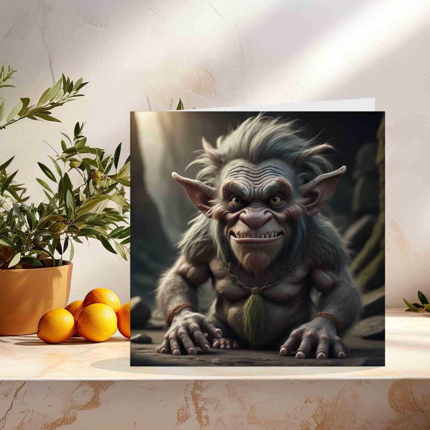 Troll Goblin Greeting Card 145mm x 145mm