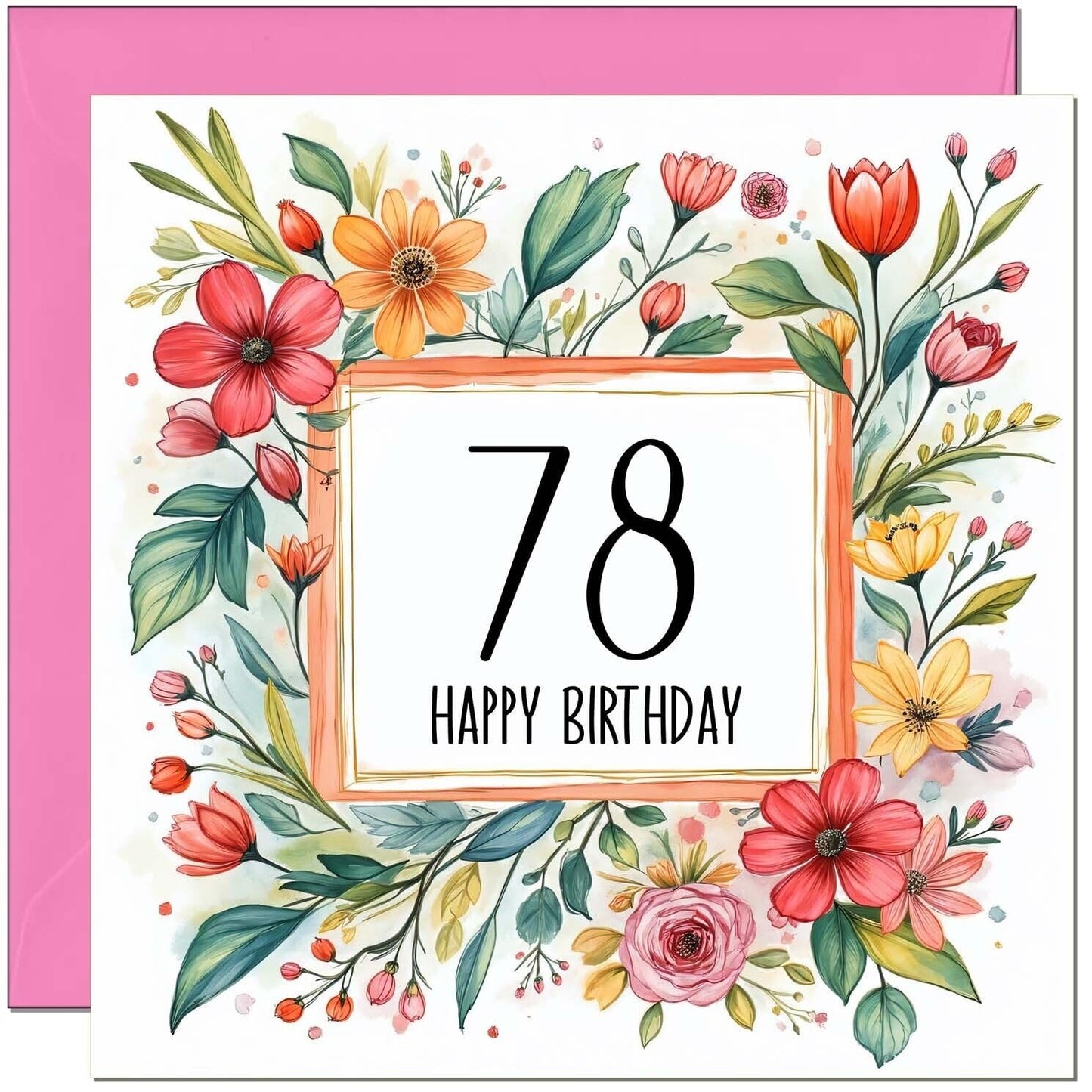 Birthday Card for Women - Any Age - Floral