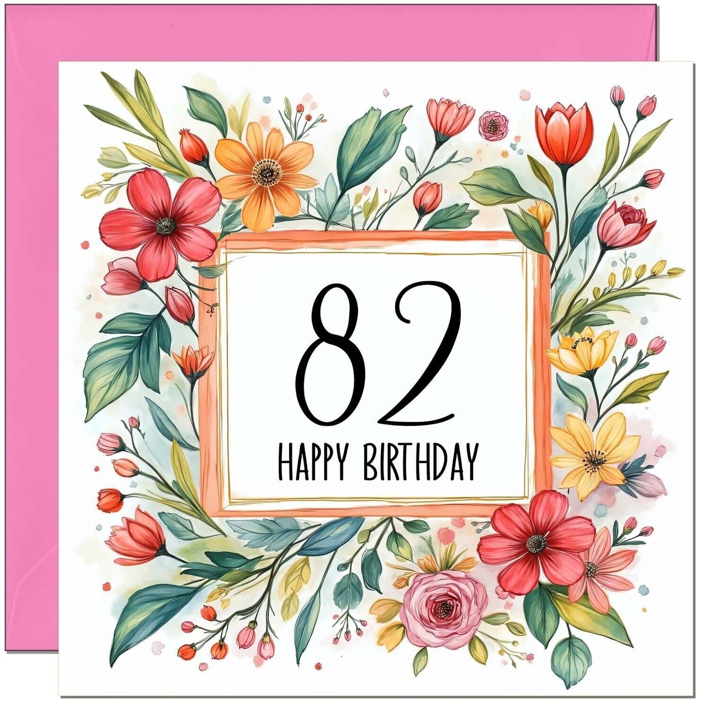 Birthday Card for Women - Any Age - Floral