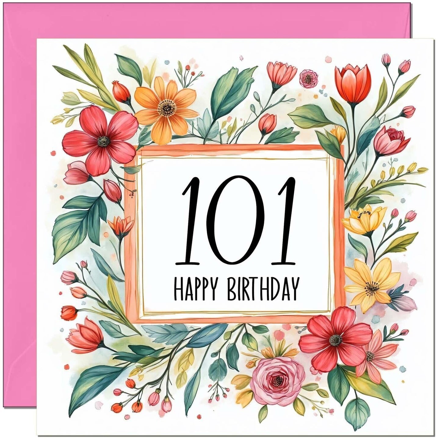 Birthday Card for Women - Any Age - Floral