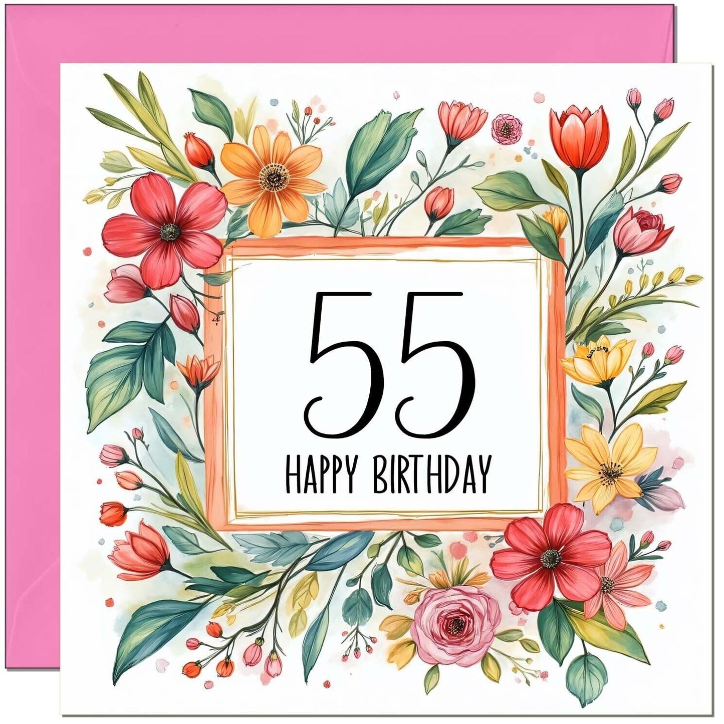 Birthday Card for Women - Any Age - Floral