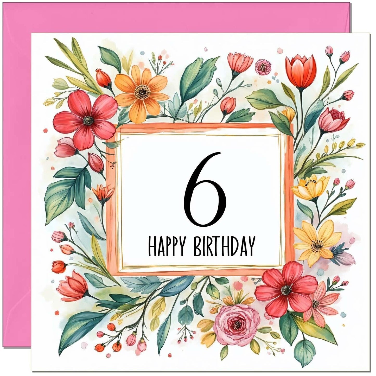 Birthday Card for Women - Any Age - Floral