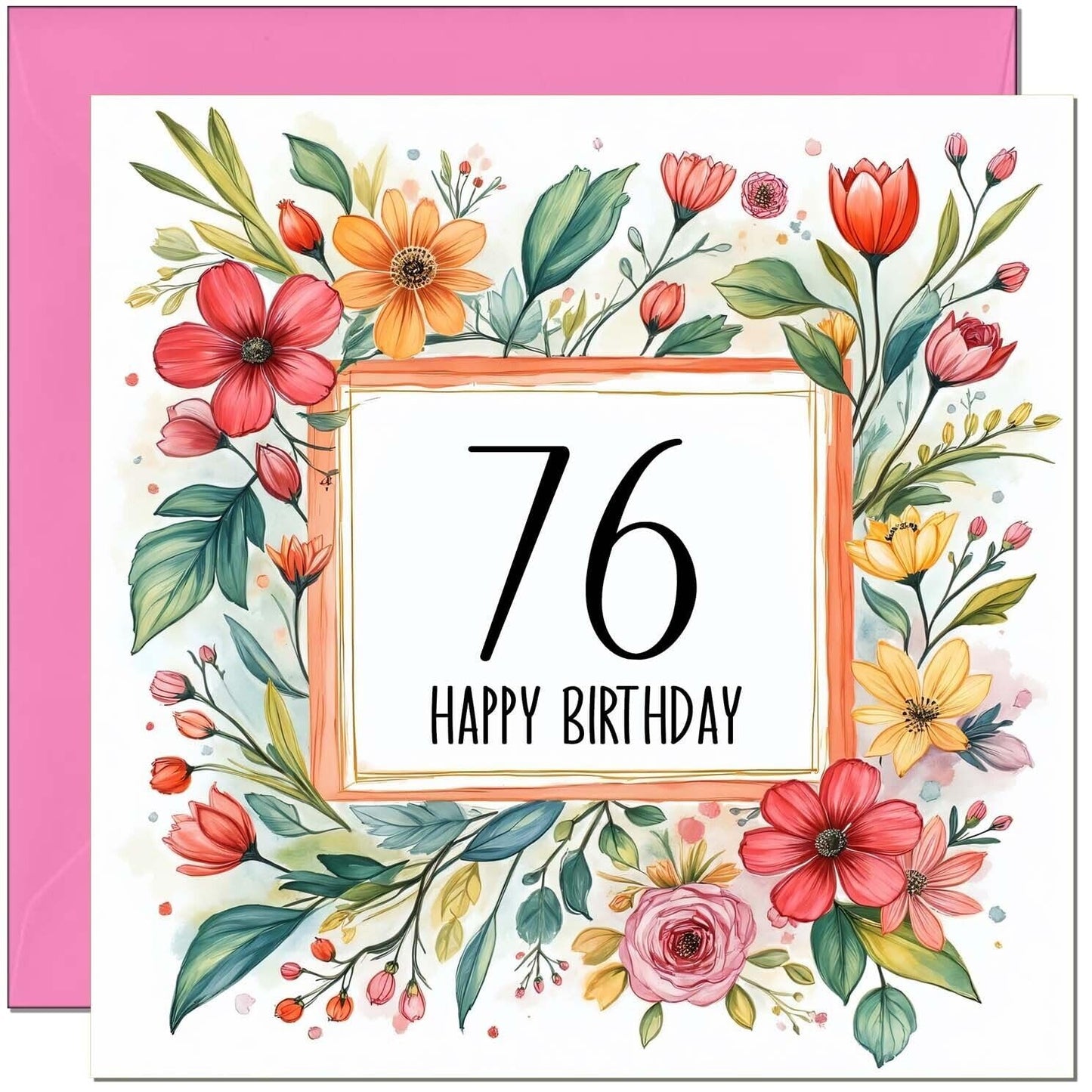 Birthday Card for Women - Any Age - Floral