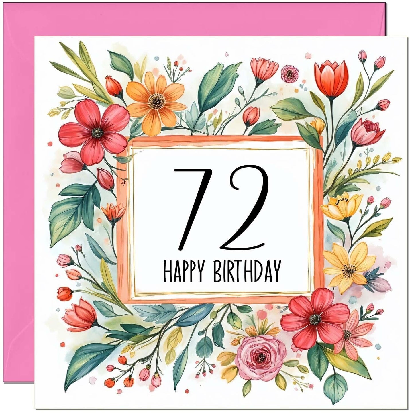 Birthday Card for Women - Any Age - Floral