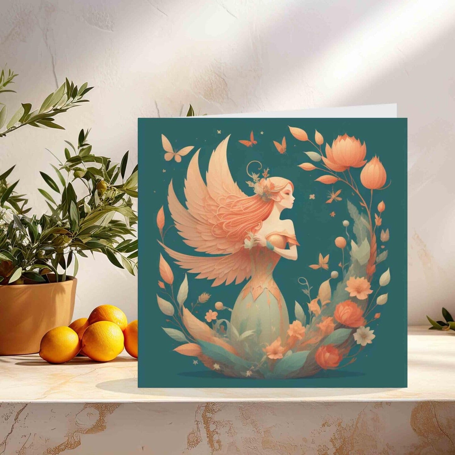 Woodland Girl Greeting Card - 145mm x 145mm