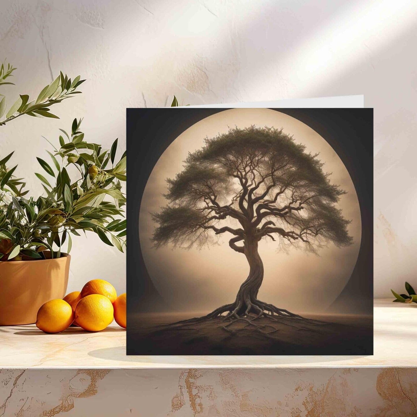 Tree of life Nature Horizon Greeting Card 145mm x 145mm