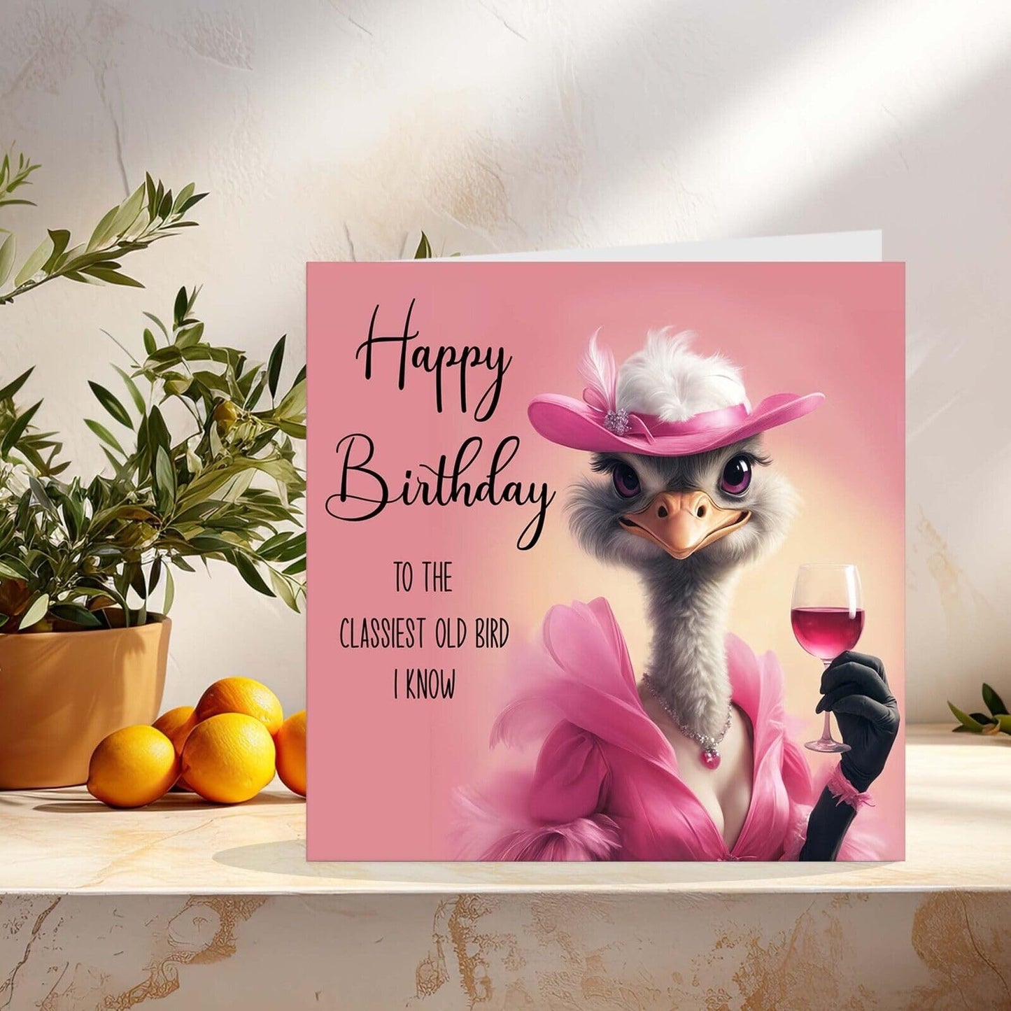 Funny Birthday Cards for Women - Classy old bird - Funny Birthday cards for Sister, Best Friend Birthday Card Ladies funny birthday cards 145x145mm