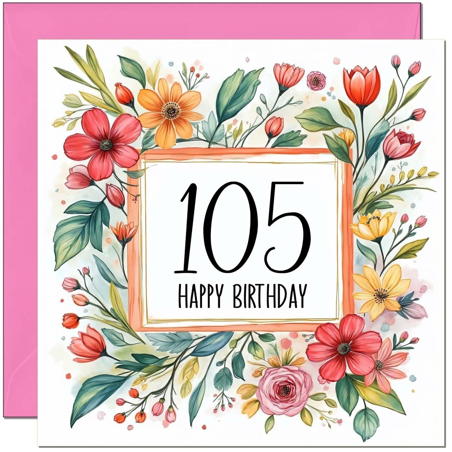 Birthday Card for Women - Any Age - Floral