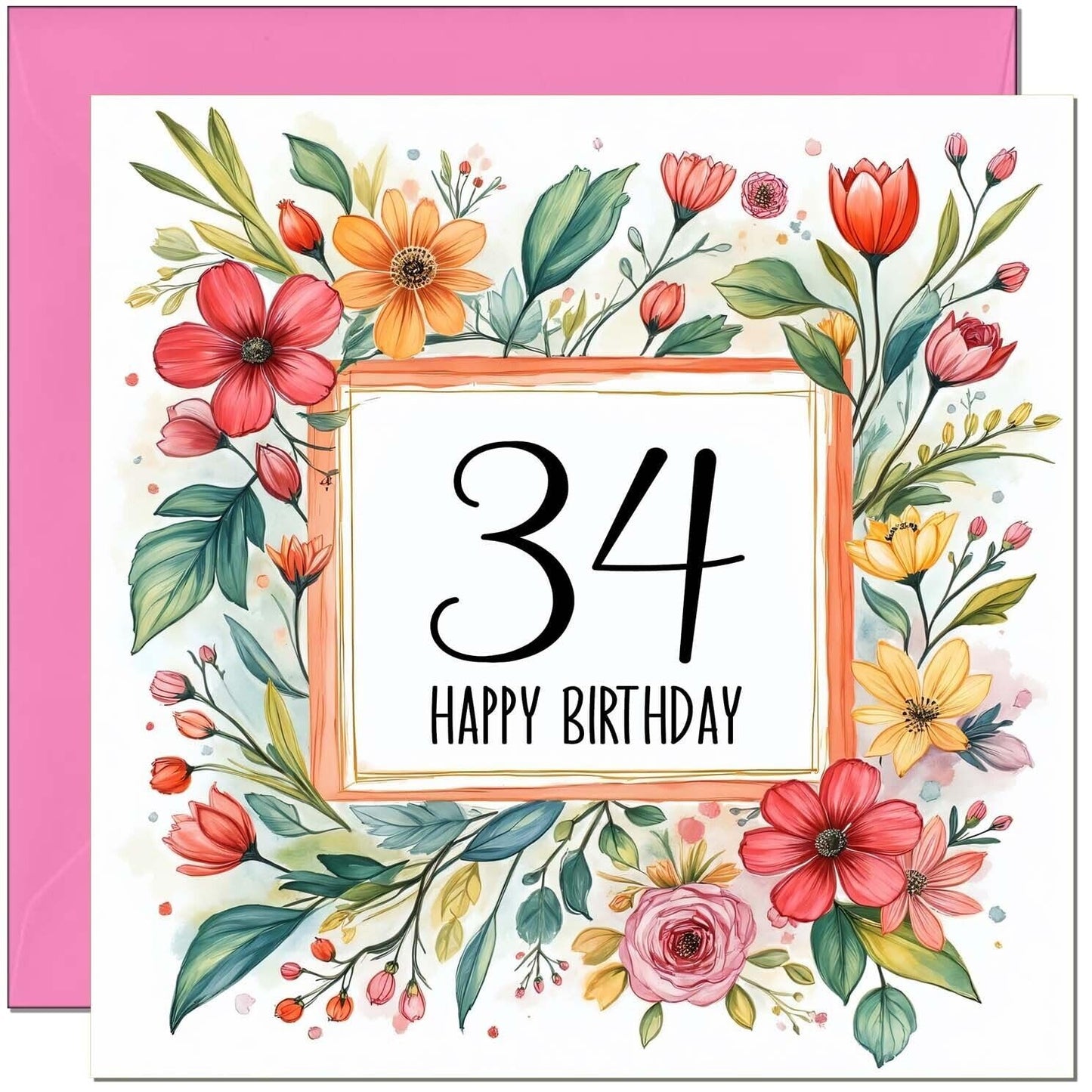 Birthday Card for Women - Any Age - Floral