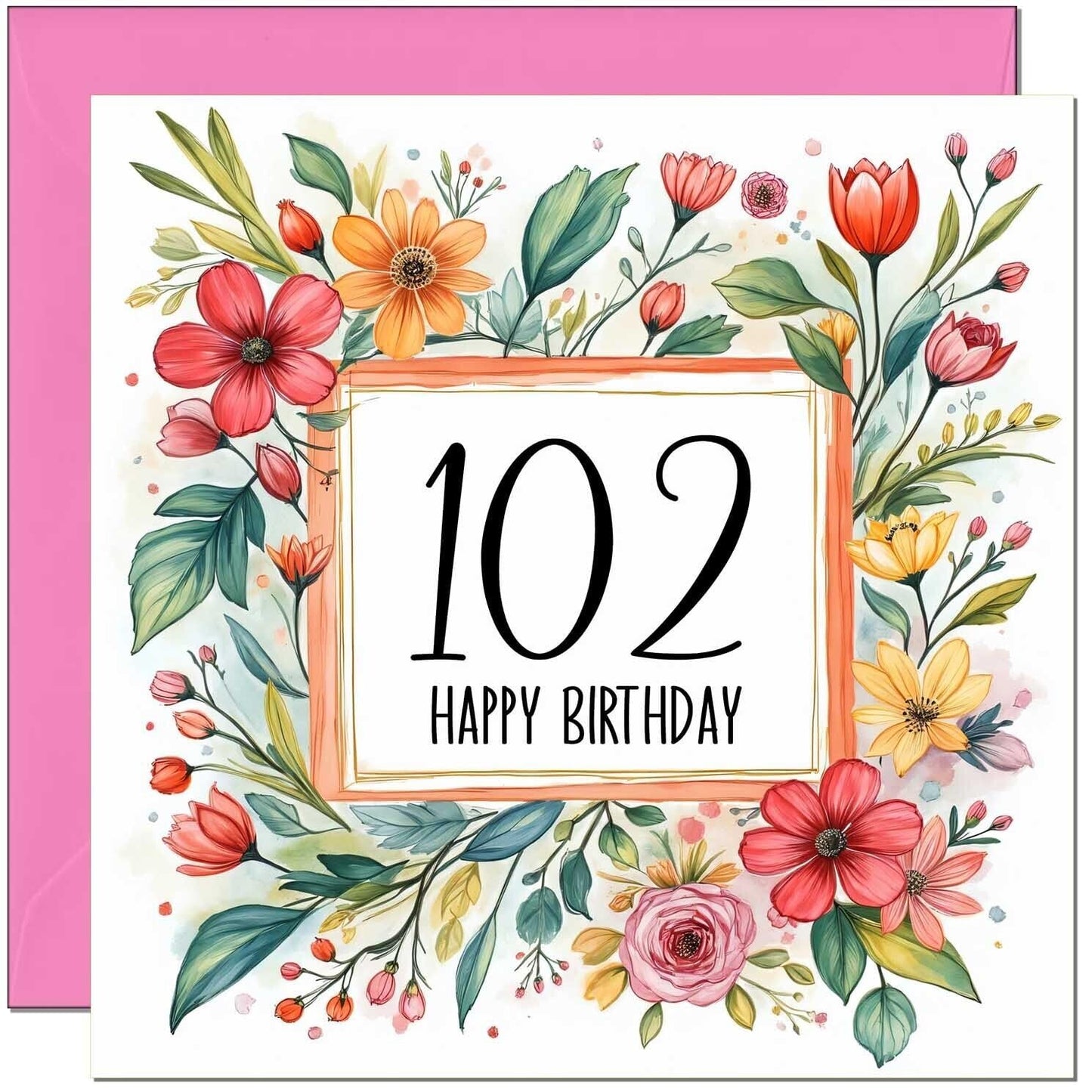 Birthday Card for Women - Any Age - Floral