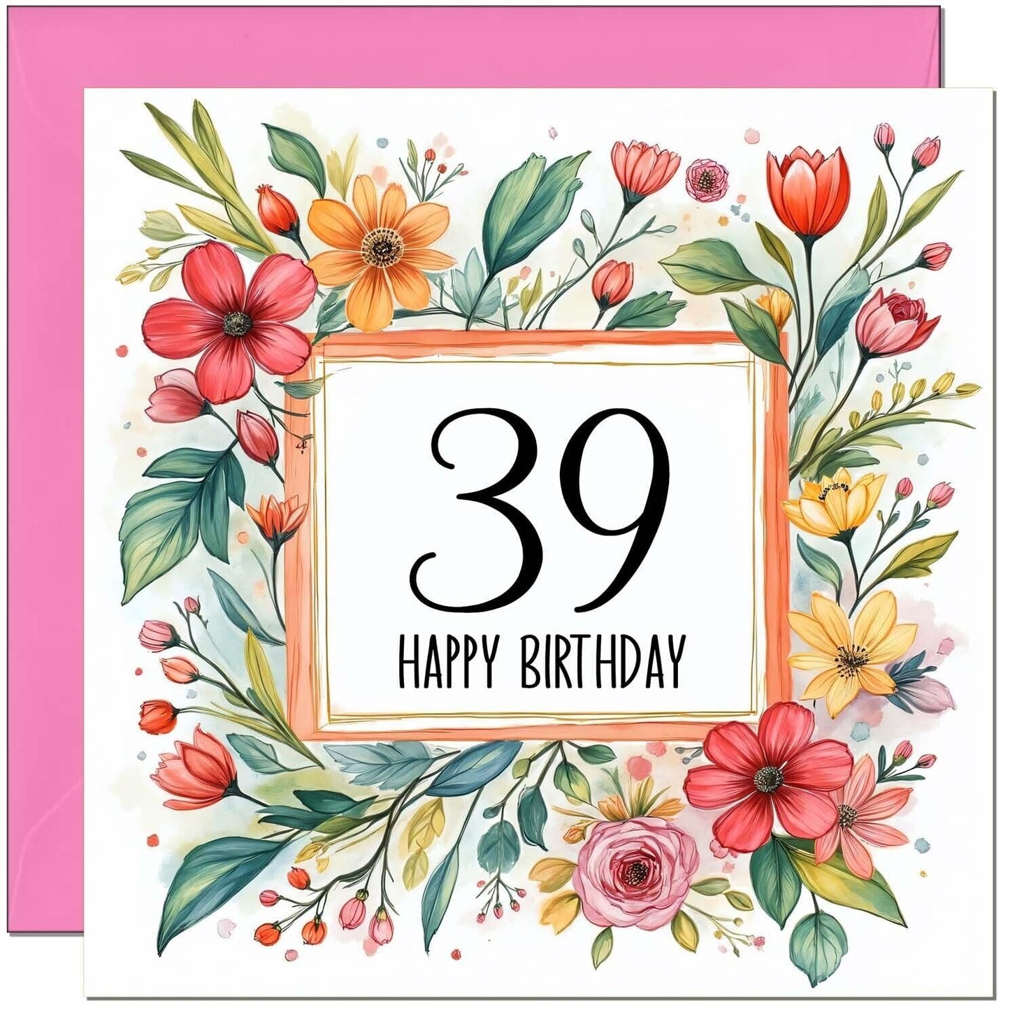 Birthday Card for Women - Any Age - Floral