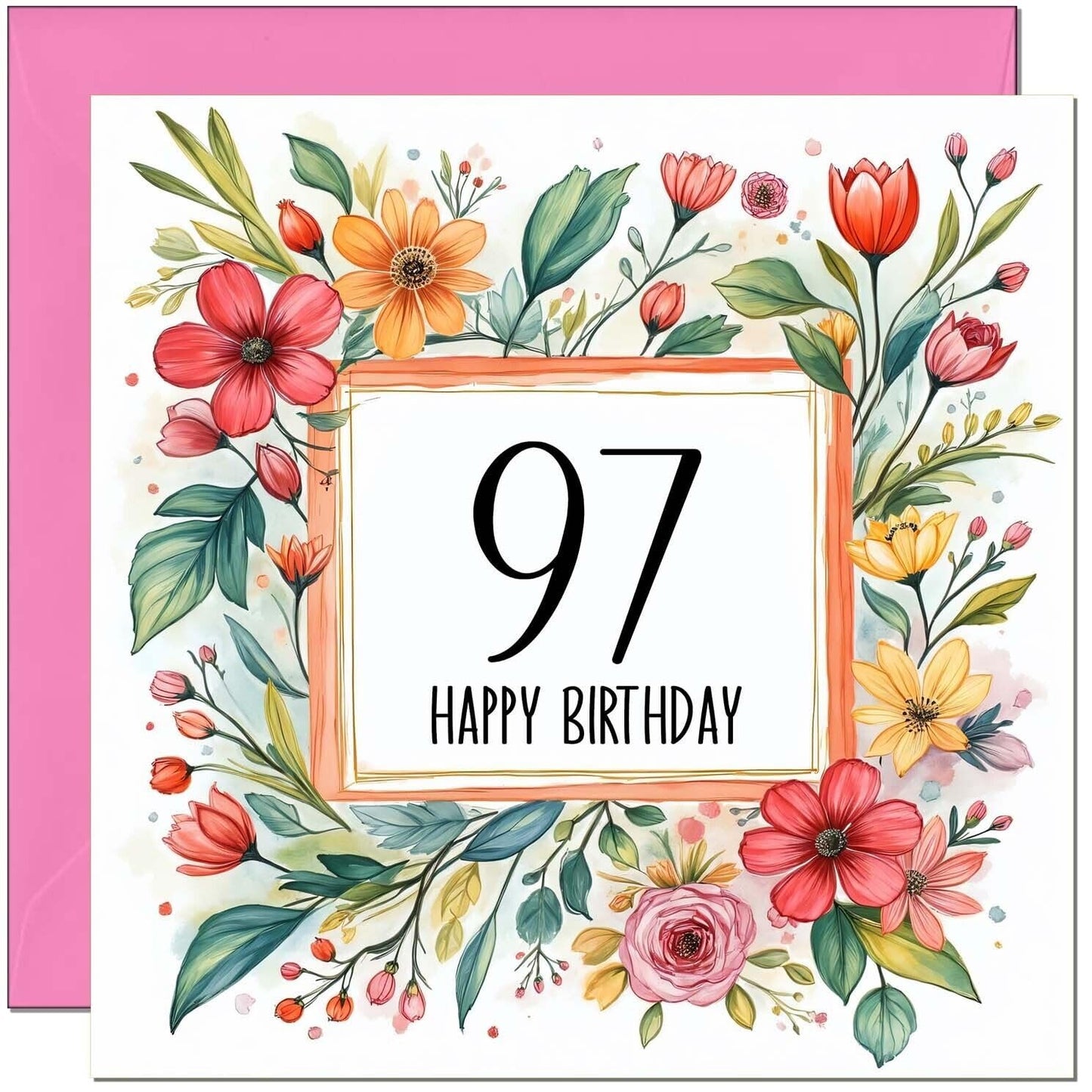 Birthday Card for Women - Any Age - Floral