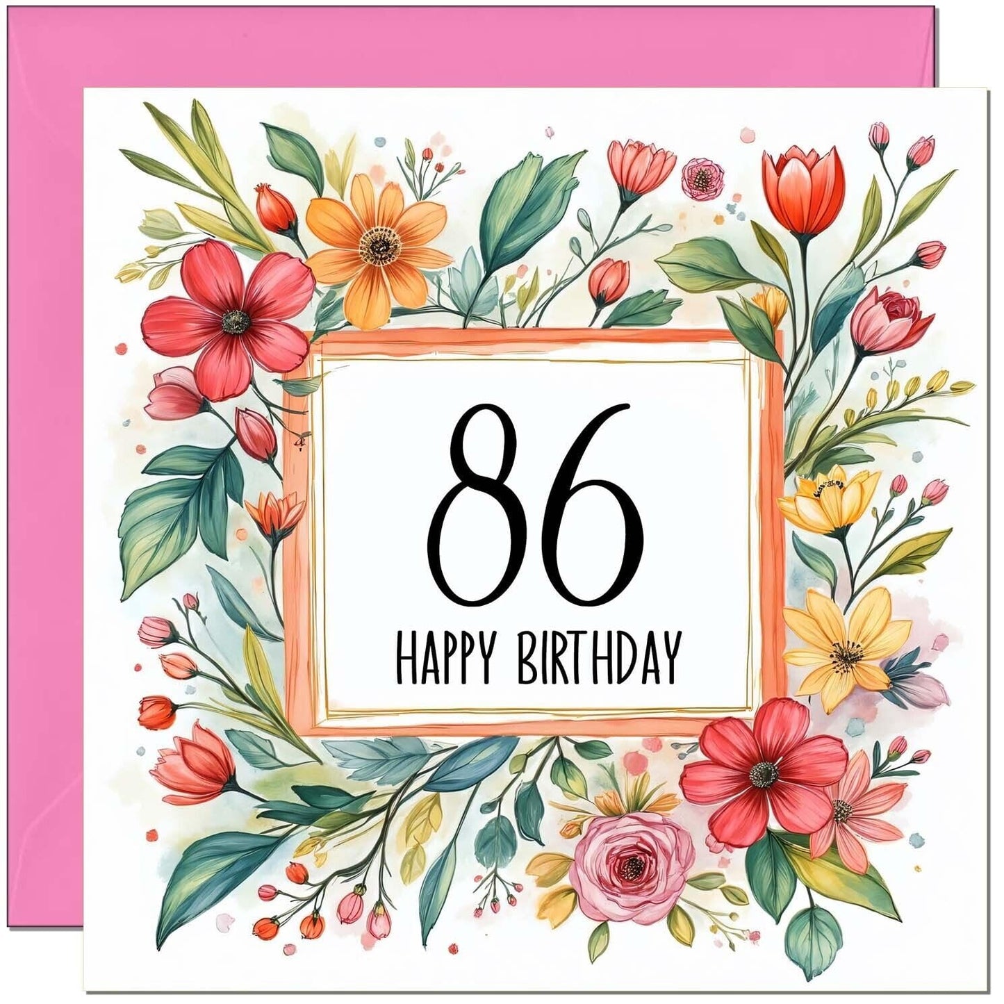 Birthday Card for Women - Any Age - Floral