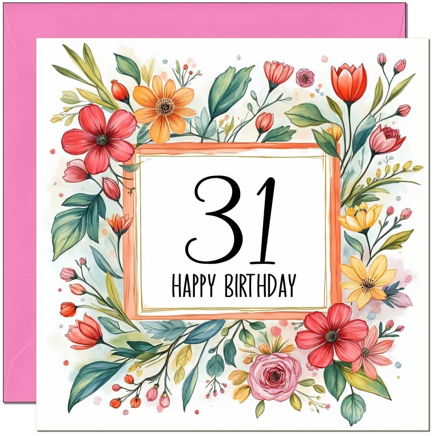 Birthday Card for Women - Any Age - Floral