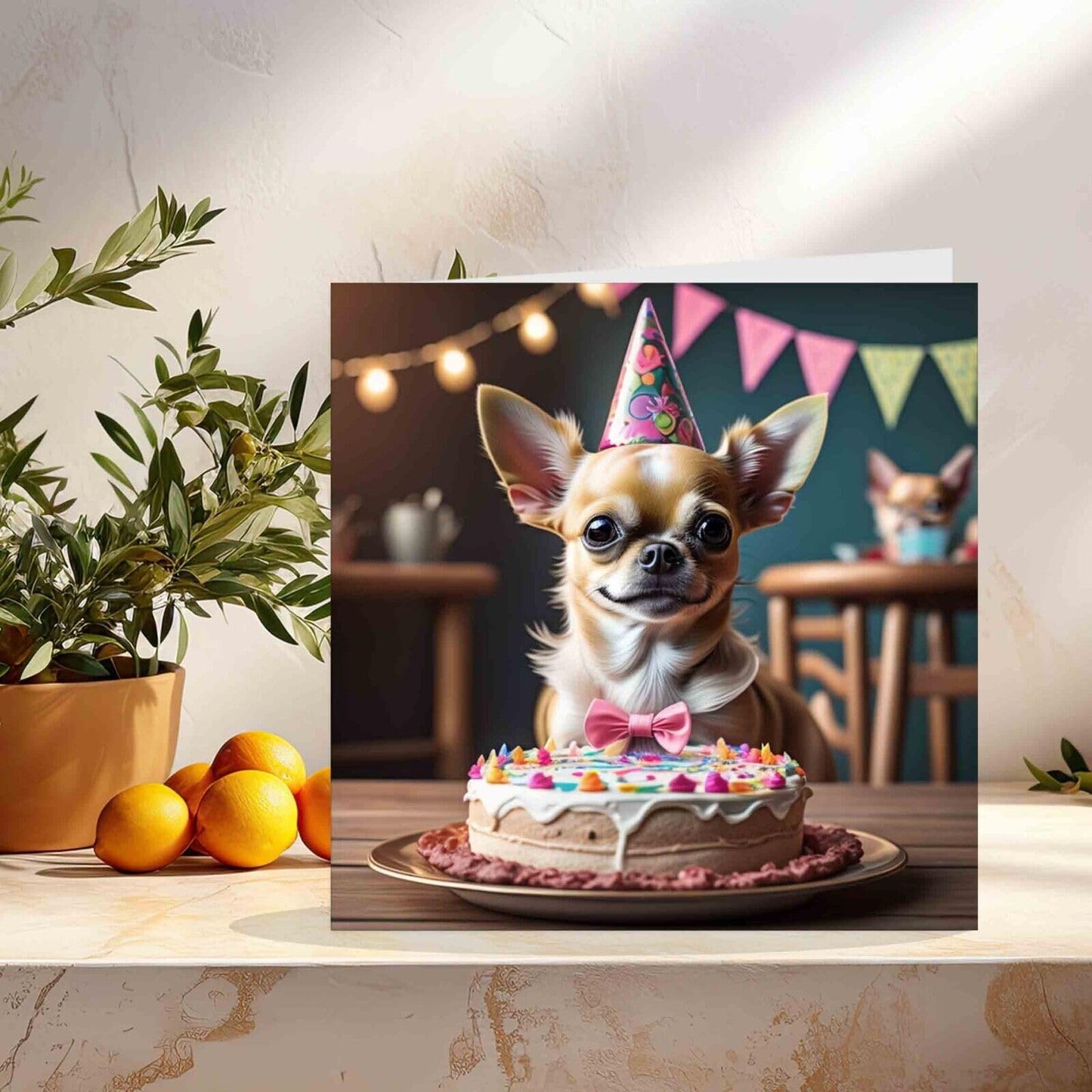 Chihuahua Birthday Card - Cute Dog 145mm x 145mm