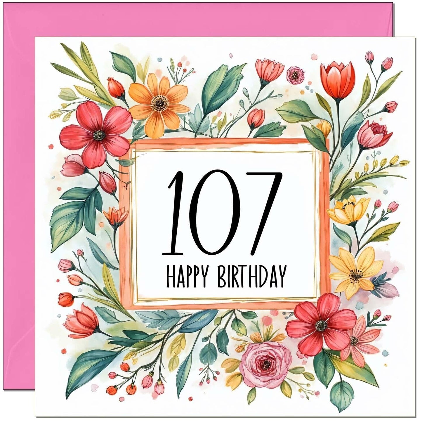 Birthday Card for Women - Any Age - Floral