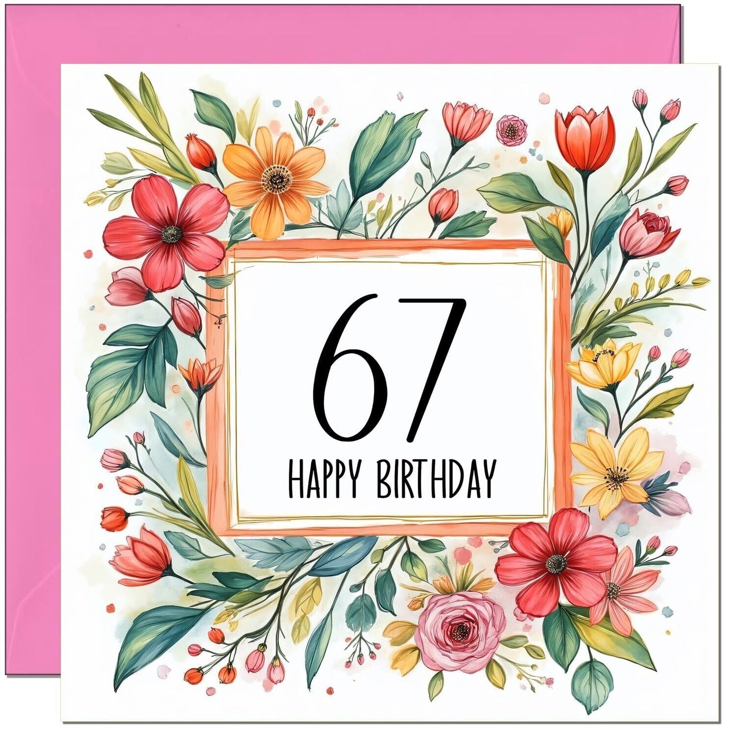 Birthday Card for Women - Any Age - Floral