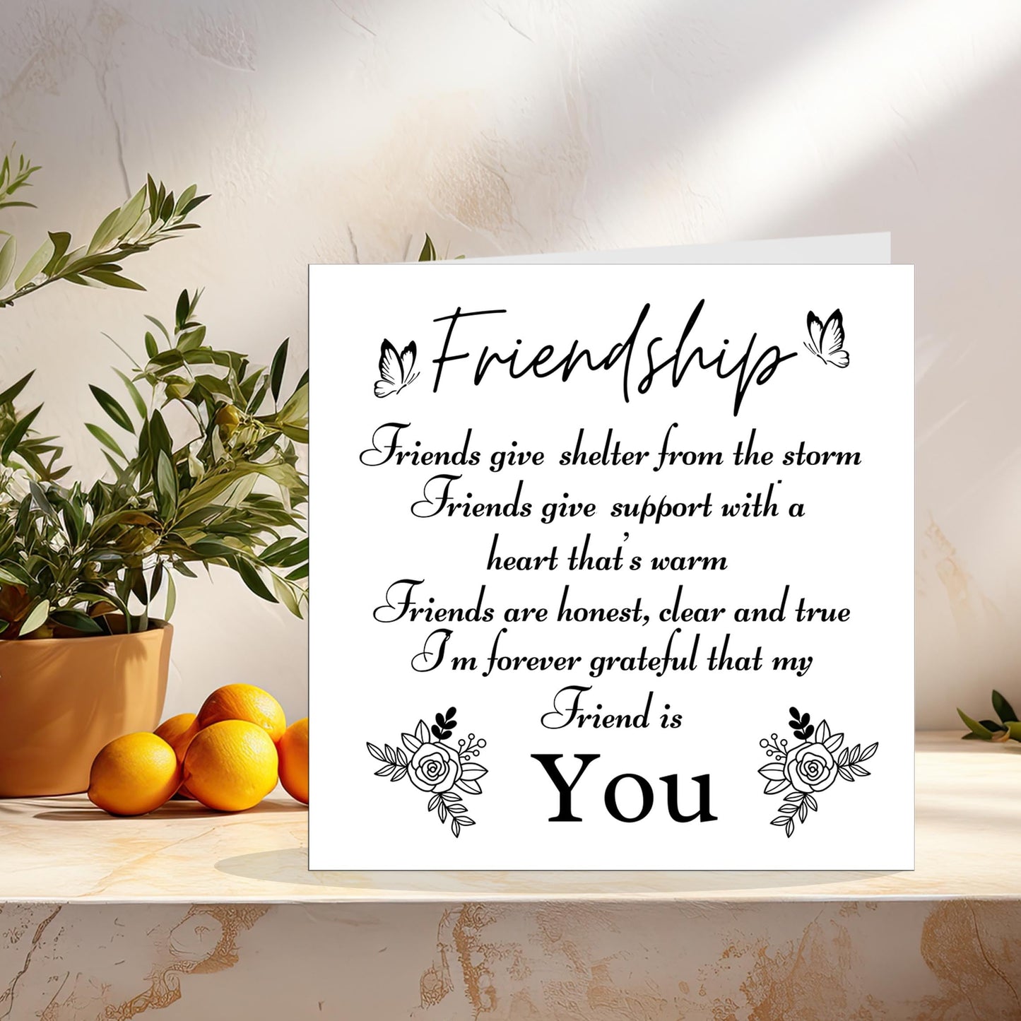 Meaningful Card for Friend Thoughtful Birthday Card Friendship Best Friend