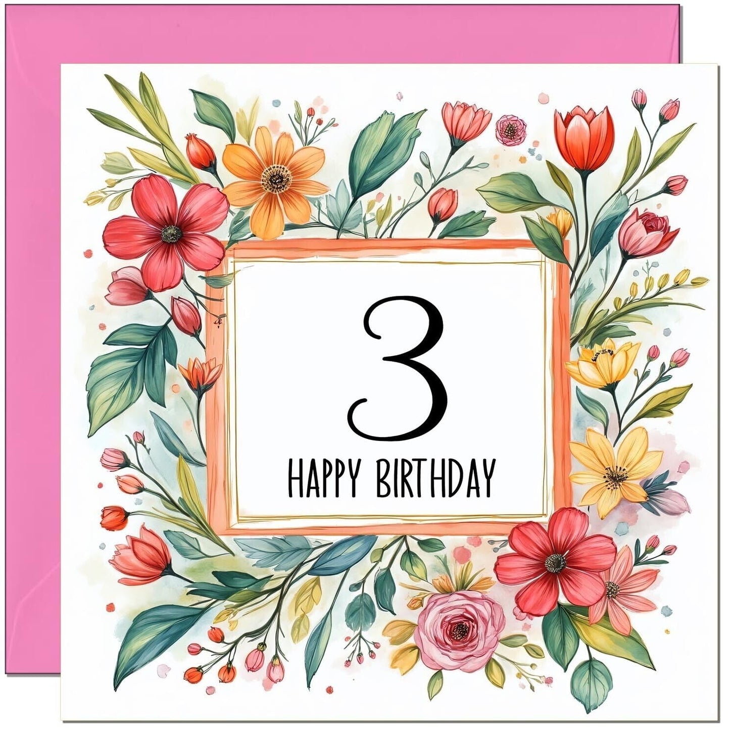 Birthday Card for Women - Any Age - Floral