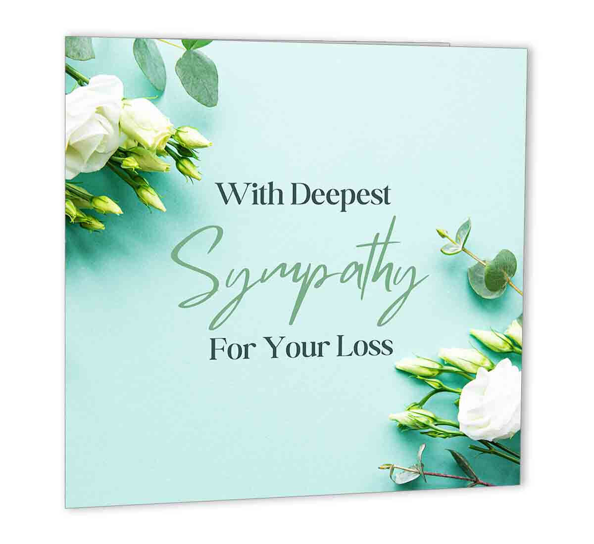 Sorry for your Loss Cards - Mourning Bereavement Cards Deepest Sympathy Card - Purple Fox Gifts