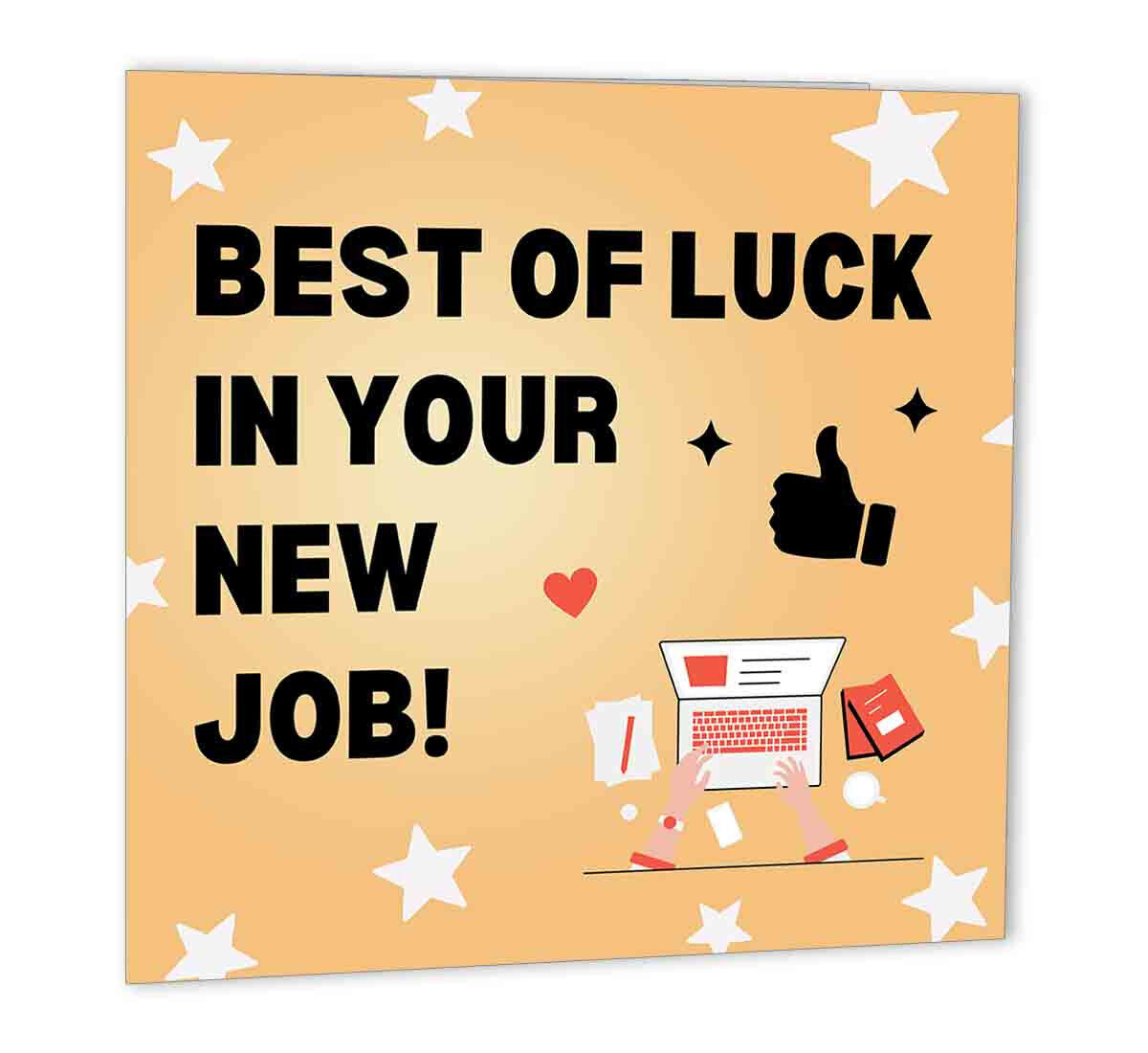 Colleagues Leaving Card - Best of Luck in your New Job - Co Worker Goodbye Card - Purple Fox Gifts