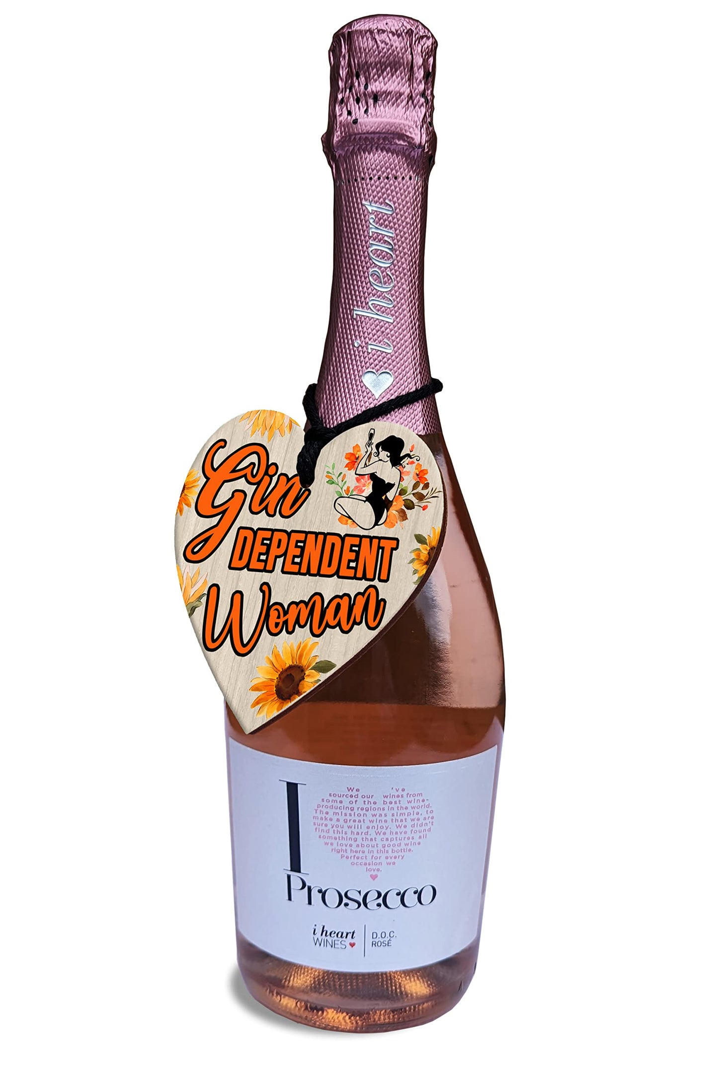Gin dependant Woman Gin Sign Gift for Ladies independant Womens Wall Plaque - Purple Fox Gifts