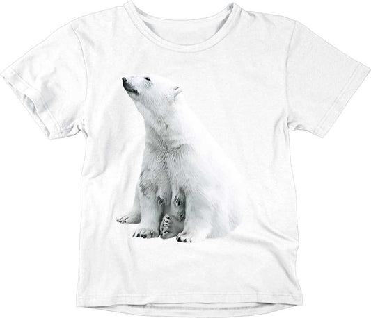 Kids Polar Bear T-Shirt Unisex Childrens - Purple Fox Gifts
