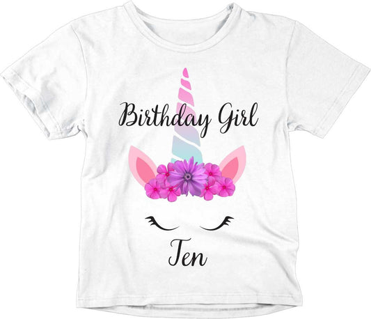 10th Birthday Girl T-Shirt Kids Unicorn Girls 10th Birthday Outfit - Purple Fox Gifts