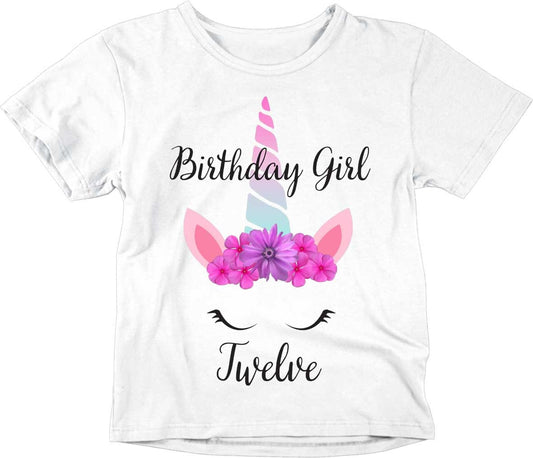 12th Birthday Girl T-Shirt Unicorn Girls 12th Birthday Outfit - Purple Fox Gifts