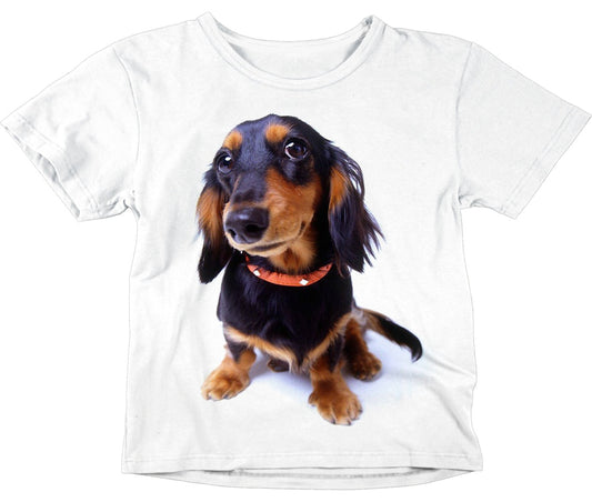 Kids Sausage Dog Dachshund T-Shirt Unisex Childrens - Purple Fox Gifts