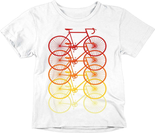 Kids Cycling T-Shirt Unisex Childrens Bicycle Bike riding shirt - Purple Fox Gifts