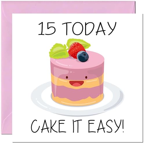 Cute Birthday Card for women girls Cake it easy