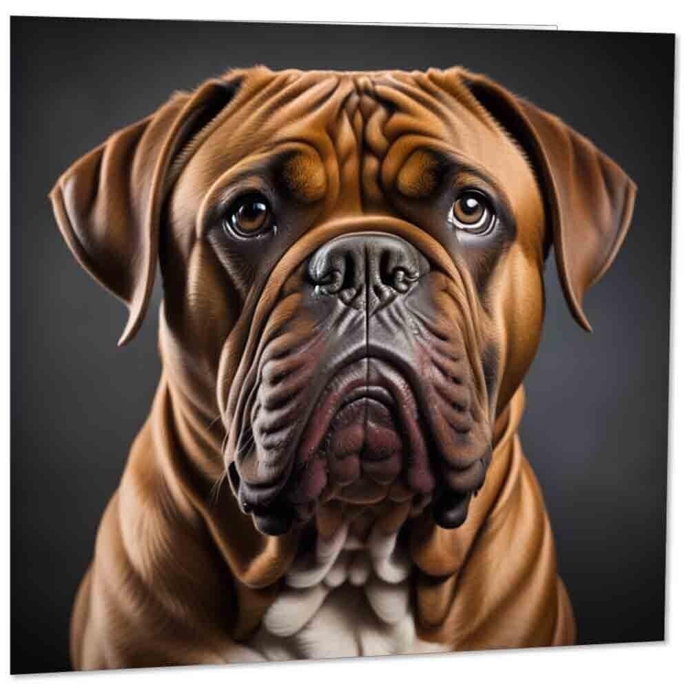 Dogue de Bordeaux Greeting Card - With Envelope 145mm x 145mm