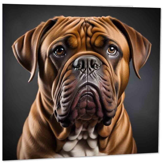 Dogue de Bordeaux Greeting Card - With Envelope 145mm x 145mm