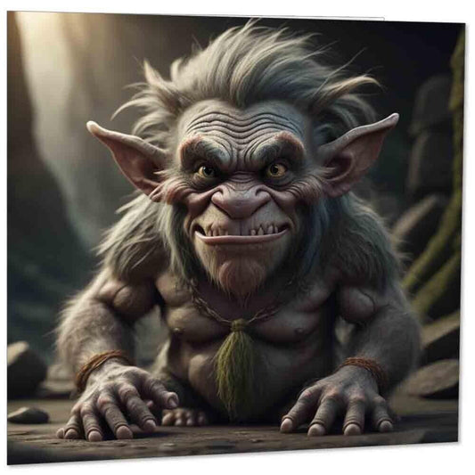 Troll Goblin Greeting Card 145mm x 145mm
