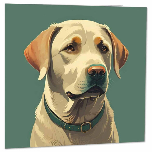 Labrador Greeting Card 145mm x 145mm Dog Beautiful Labrador Card