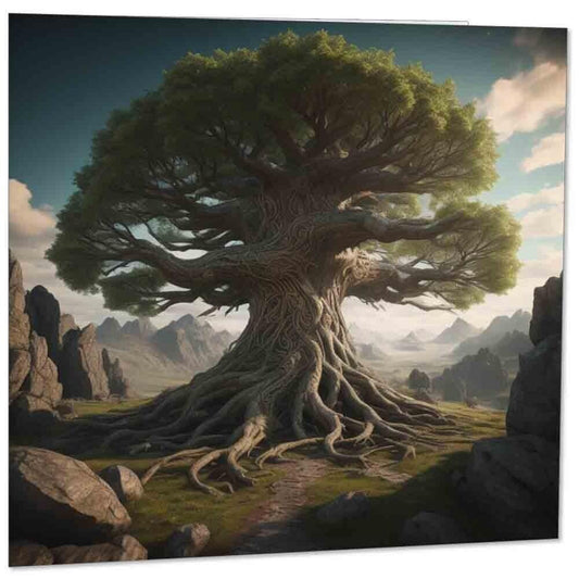 Yggdrasil - Tree of Life Greeting Card 145mm x 145mm