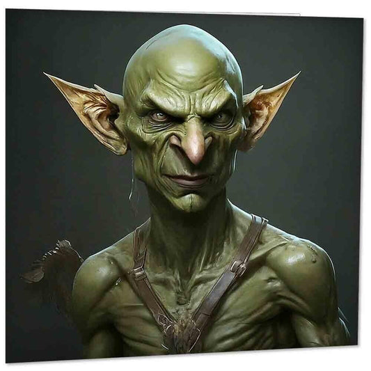 Goblin Greeting Card Green 145mm x 145mm